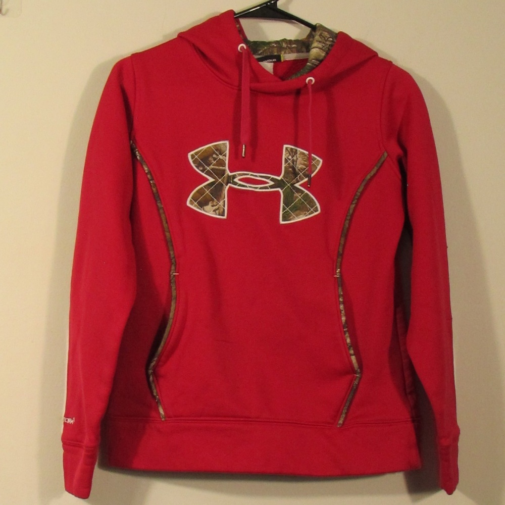 Under Armour Pink Hoodie with Camo Accents